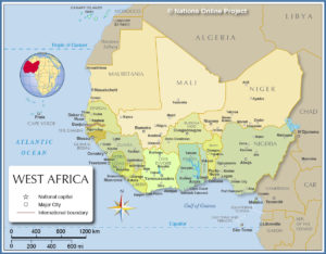 a-thurston-west-africa-political-map